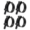 ISPINNER 4 Pack 3.5 Inch Stainless Steel T-Bolt Hose Clamps,