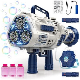 Babble Machine Gun 30 Holes Automatic Bubble Maker 3 Bottles Bubble rechargeable