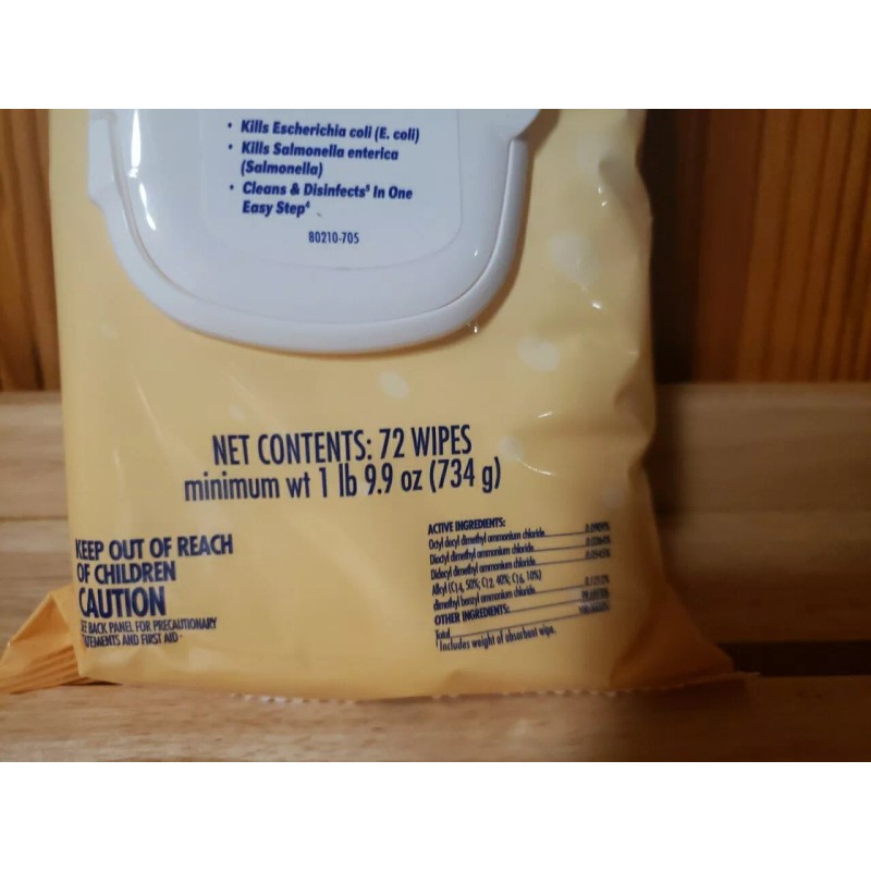 Good & Clean Disinfecting Wipes Lemon 72 Count Each Pack