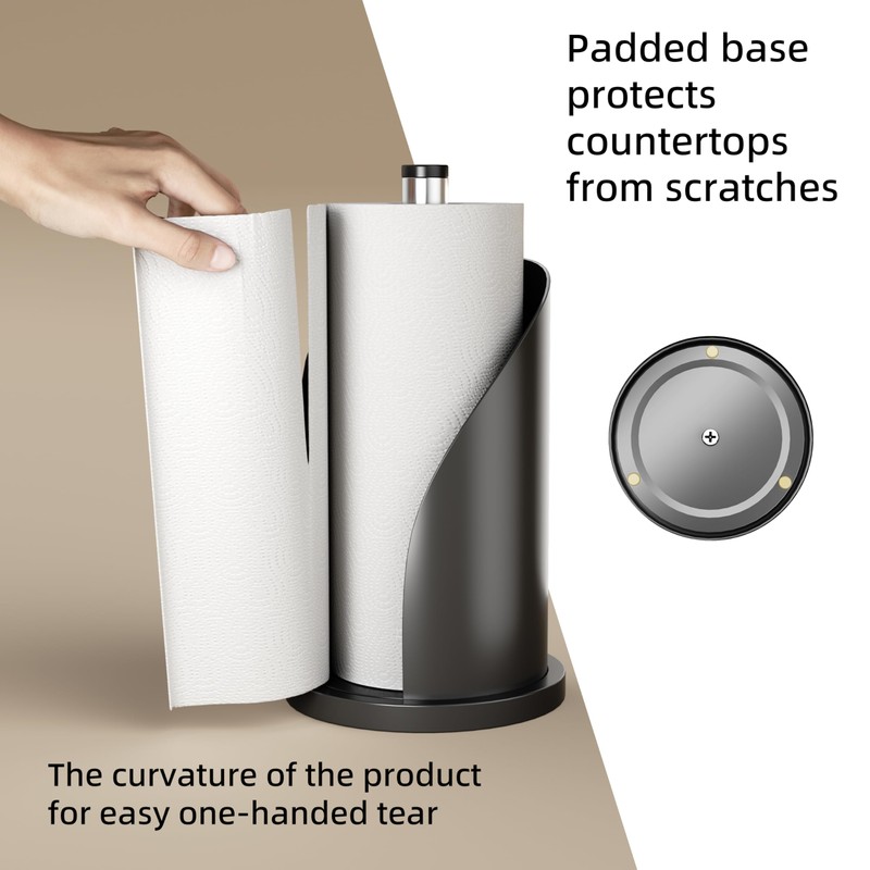 Toilet Paper Towel Holder, Stainless Steel Freestanding Bathroom Tissue Organizer,