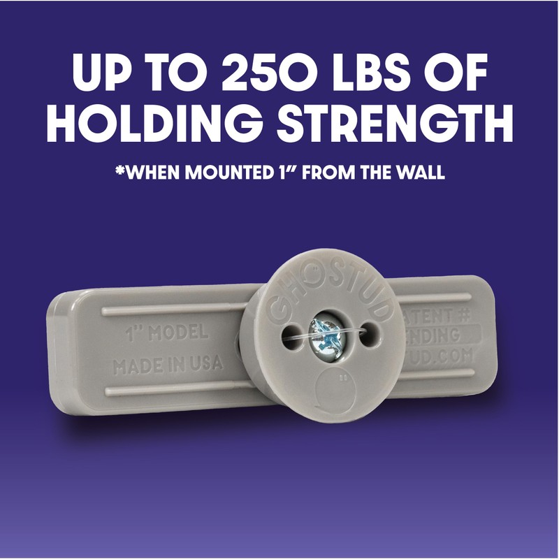 1" GHOSTUD - Heavy Duty Plastic Drywall Anchor Kit -
