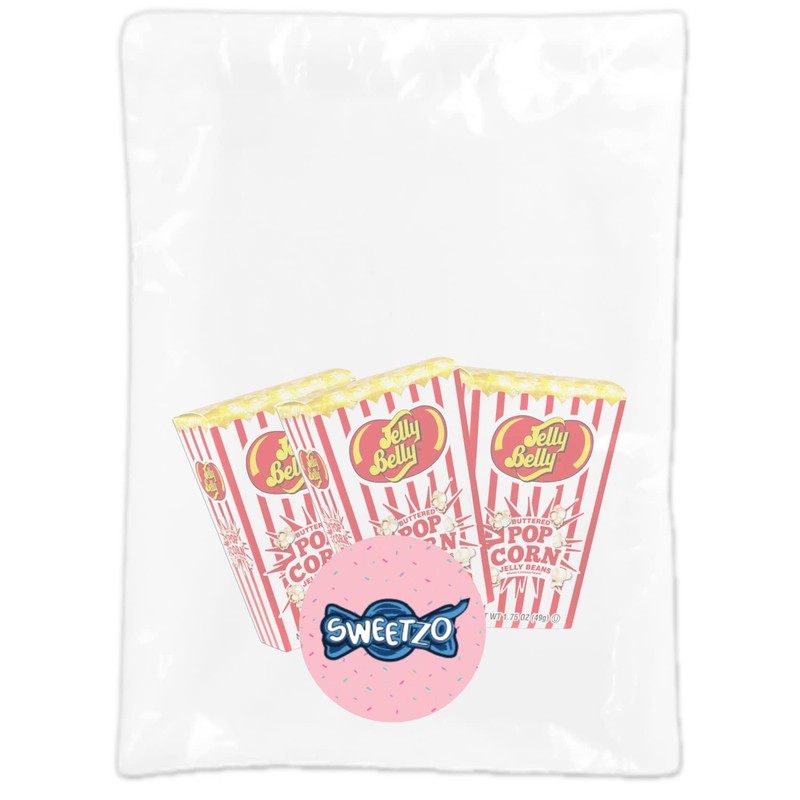 Buttered Popcorn Jelly Beans Party Favor Boxes, Mini Box Movie