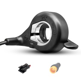 MUSELK Electric Bicycle FT-21X Thumb Throttle Right Handle Finger Throttle ，Speed Control for Ebike E Scooter Accessories Part,Compatible with 24V 36V 48V 60V 72V Lithium Batteries