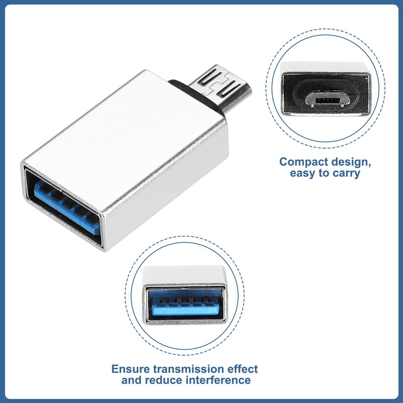 sourcing map USB to Micro USB Adapter Female to Male