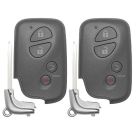 Smart Keyless Entry Remote Contorl Replacement for 2007 2008 2009 2010 2011 Lexus ES350 GS350 IS350 Remote Key Fob FCCID:HYQ14AAB (271451-0140 Board);by Auto Key Max (2)