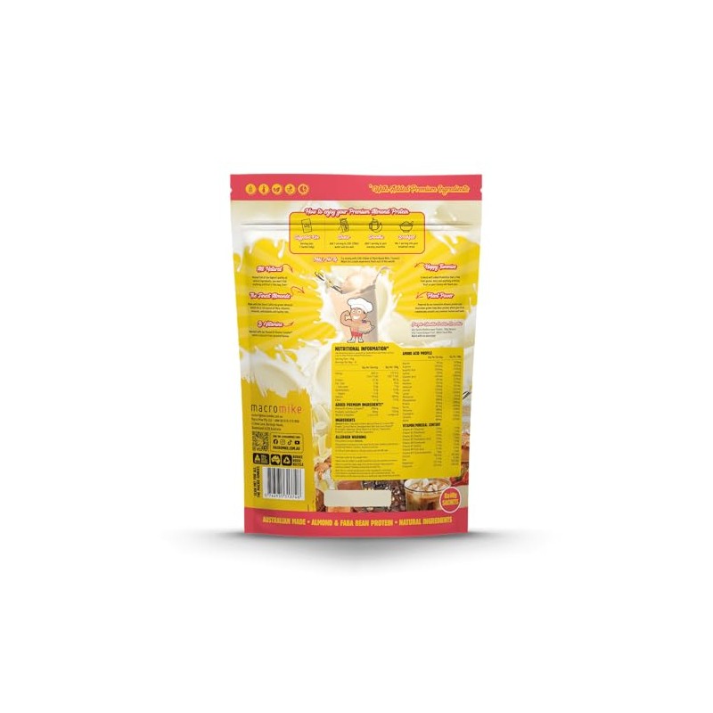 Macro Mike Premium Almond Protein Powder Sample Sachets 40 g