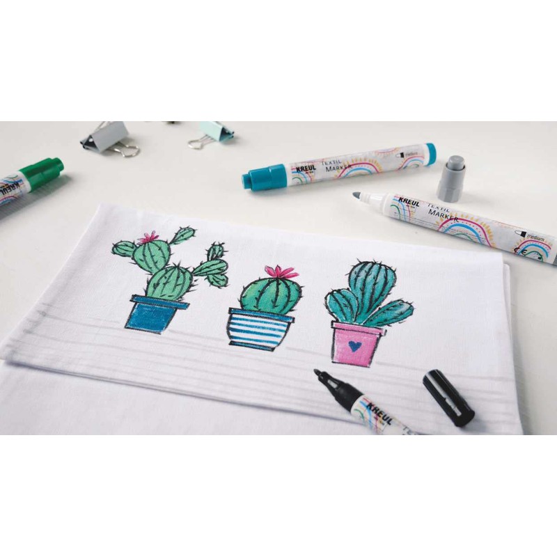 Eduplay ''Javana Textil Texi Mäx Fabric Crayon Medium Carmine Red''