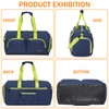 Kuston Sports Gym Bag With Shoes Compartment,Weekender Bag, Duffle Bag,Overnight