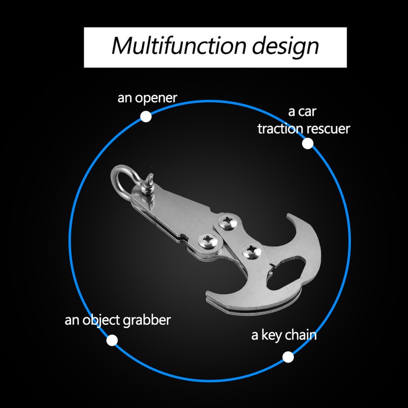 Outdoor Stainless Steel Multi Function Tool Folding Grappling Hook Climbing