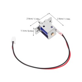 iplusmile Mini Solenoid Lock Travel Electromagnet for Push-Pull for Cabinets Locking Mechanisms Home Office Settings
