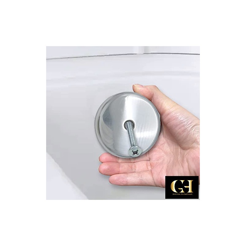Single Hole Bathtub Drain Overflow Plate/Tub Overflow Drain Ccover with