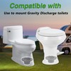 3" Socket Floor Flange RV Toilet Flange Compatible with Dometic/Sealand