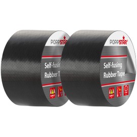 Poppstar Insulation Tape Natural Rubber, black