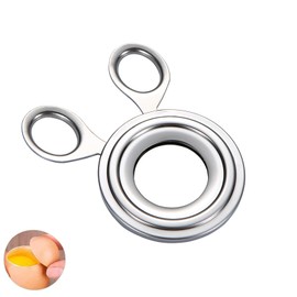Ryaupy Gourmet Egg Topper, Stainless Steel Egg Opener, for Quick and Easy Egg Opening Kitchen Tool, Dishwasher Safe, Silver