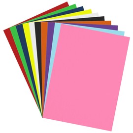 Invinton 100Pcs Colored Poster Board 11.7x16.5, 10 Assorted Color 230G Thickness Poster Board Paper Bulk，for School Arts & Crafts, Signs, Small Posters, Announcements,DIY Art, Exhibits,and More