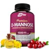 NutriFlair D-Mannose 1200mg, 120 Capsules - with Cranberry and Dandelion