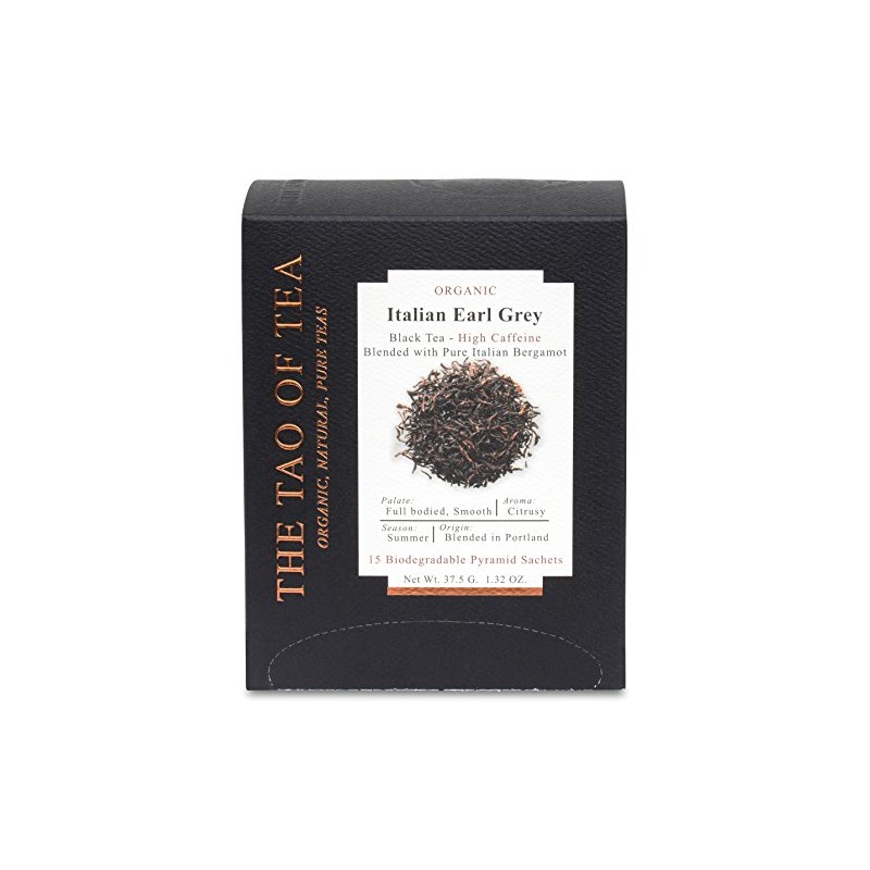 The Tao of Tea, Italian Earl Grey, Pyramid Sachets, 15