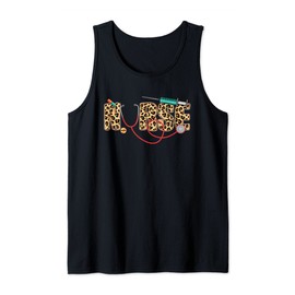 Nurse Nursing Leopard Boho Style Tank Top