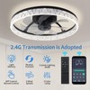 Hrtghzir Ceiling Fans with Lights and Remote, Low Profile Fandelier