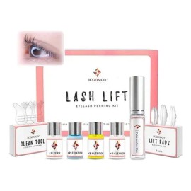 Kit Lash Lifting De Pestañas Rizado Iconsign Rosa Claro
