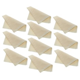 Gatuida 10pcs Reusable Unbleached Cotton Fabric Strainer Fine Cheesecloth for Cooking Brewing and Cheese Making Mesh Food Strainer for Nut Milks Yogurt and Juices