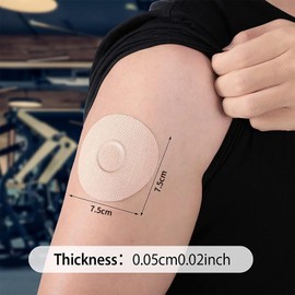 KIPTVO 20PCS Freestyle Libre 2 Sensor, Libre 2 Sensor Covers Patches, Libre 2 Sensor Covers Waterproof Breathable Water Resistant Durable, for Swim, Run, Shower and Relax, Black/Skin Color