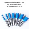7 Pcs Straight Router Bit 8mm Shank Double Flute Wood