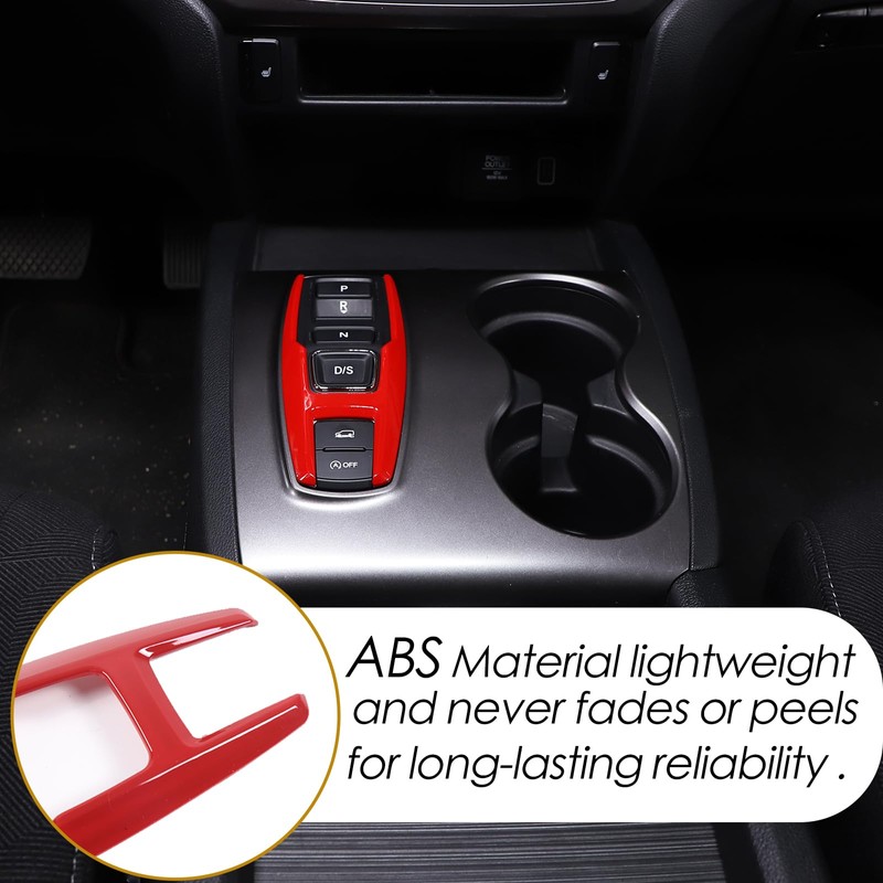 Heutamo Gear Shift Button Frame Trim for Honda Pilot 2016-2022/Ridgeline