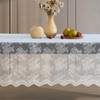 HLC.ME Jolene Floral Lace Fabric Tablecloth, Lace Fabric Table Cloth