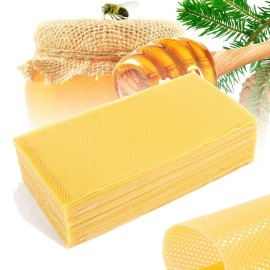 30 Packs Honeycomb Foundation Beehive Wax Frames Waxing Beekeeping Equipment Bee