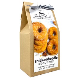 Rabbit Creek Snickerdoodle Donuts Mix – With Dusting Sugar Included – Baked Donuts, Not Fried – Donut Baking Mix