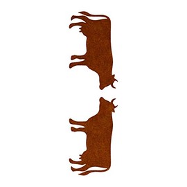 LiteMark Reflective Brown 3 Inch Cow Decals - Pack of 2