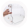 KICHOUSE 2-Tier Cosmetic Storage Organizer Wall-Mounted Vanity Organizer for Bathroom