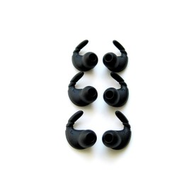 NICKSTON 6pcs (B-NSTB) Left and Right Side Stabilizers Fins Wing Eartips Adapters Compatible with in Ear Earphones with 4mm to 6mm Nozzle Attachment