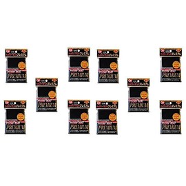 KMC Hyper Matte Sleeves Premium Black ×10 Sets (10 Packs/total 500 Sheets)