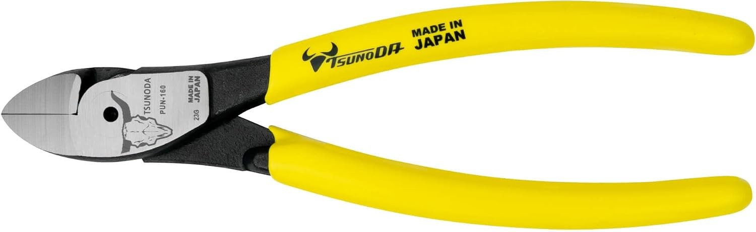 Tsunoda PUN-160 - Pinza de cuchilla fina de energía eléctrica, 6.3 pulgadas (160 mm)