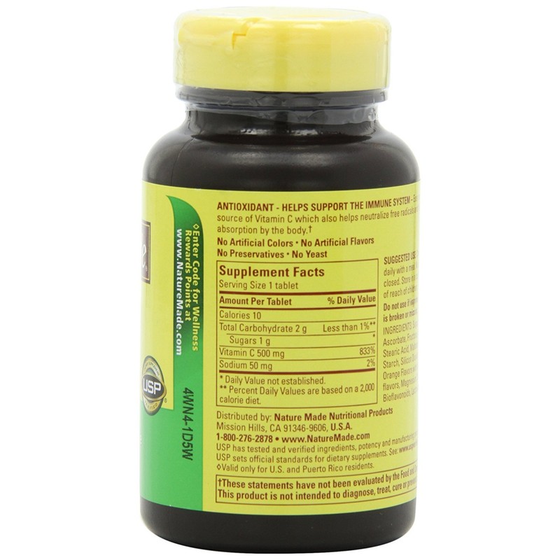 Nature Made Nature Made Chewable Vitamin C 500 mg Tablets,