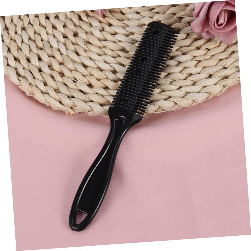 TOVINANNA 3pcs Hair Cutting Scissors Double-sided Razor Side Comb for