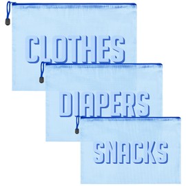 KUIRAN 3pcs Hospital Bag Organizing Pouches for Labor and Delivery, Maternity Essentials Diaper Bag Organizer for Mom Travel - Blue