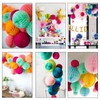 12pcs Rainbow Paper Honeycomb Balls,Colourful Hanging Tissue Pom poms for