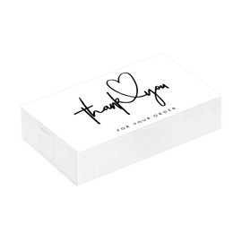 Pixaro Pack of 100 Thank You Cards with Stunning Blank Inside of the Card, Watercolour Design Thank You Cards, Thank You Cards for Thanksgiving, Christmas