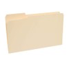 Staples 606814 Manila File Folders W/Reinforced Tabs 3 Tab Legal