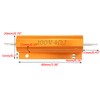 Cermant 5pcs 100W 4 Ohm luminum Case Wirewound Resistors Mounted
