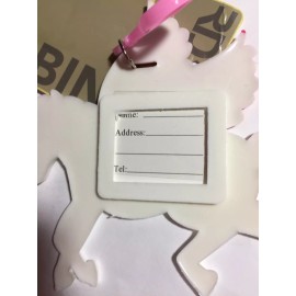 LINGUO UNICORN LUGGAGE TAG GIRLS ACCESSORY SCHOOL BAG ID TAG BRAND NEW