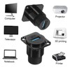 Mikinona 5pcs USB Panel Mount Connector Female to Female Flush