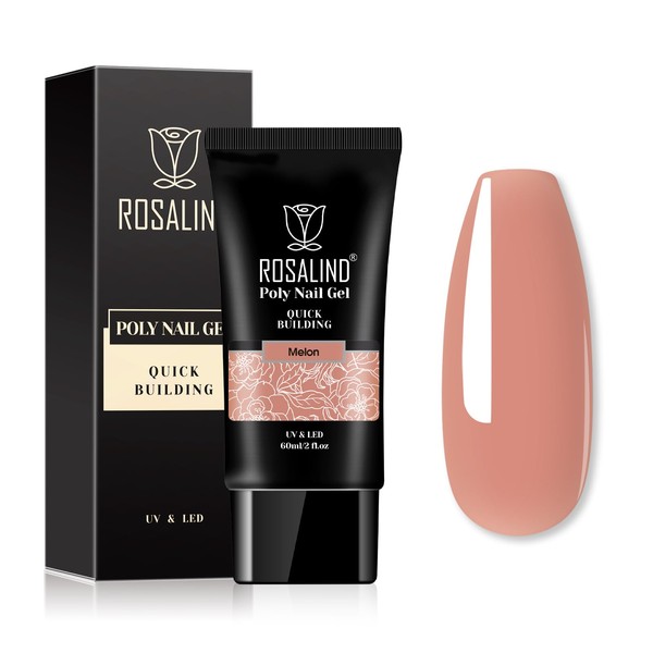ROSALIND Poly Nail Gel Quick Extension 60 ml Melon UV