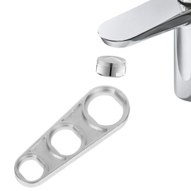 Ainiv Faucet Aerator Removal Wrench, 6 in 1 Tap Aerator Wrench Tool, Faucet Filter Aerator Key Tool, Metal Tap Tool, Faucet Aerator Adjusting Remover Tool for M16/M18/M20/M22/M24/M28