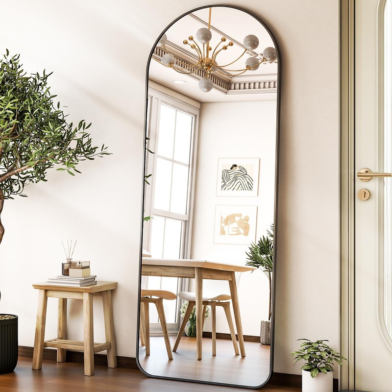 HARRITPURE Arched Full Length Mirror - 64" x 21" Large