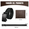 Set Regalo Hombre Cartera Cinturón Cuero Regalo Día Del Padre