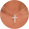 Auyisci Cross Necklace for Women | 14K Gold Plated Cross